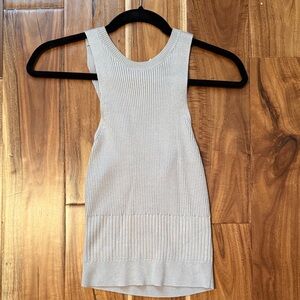 Abercrombie & Fitch Gray Ribbed Tank Top